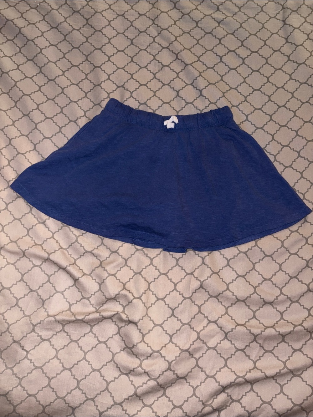 wonder nation Navy Blue Girls' Elastic-Waist Skort with Bow